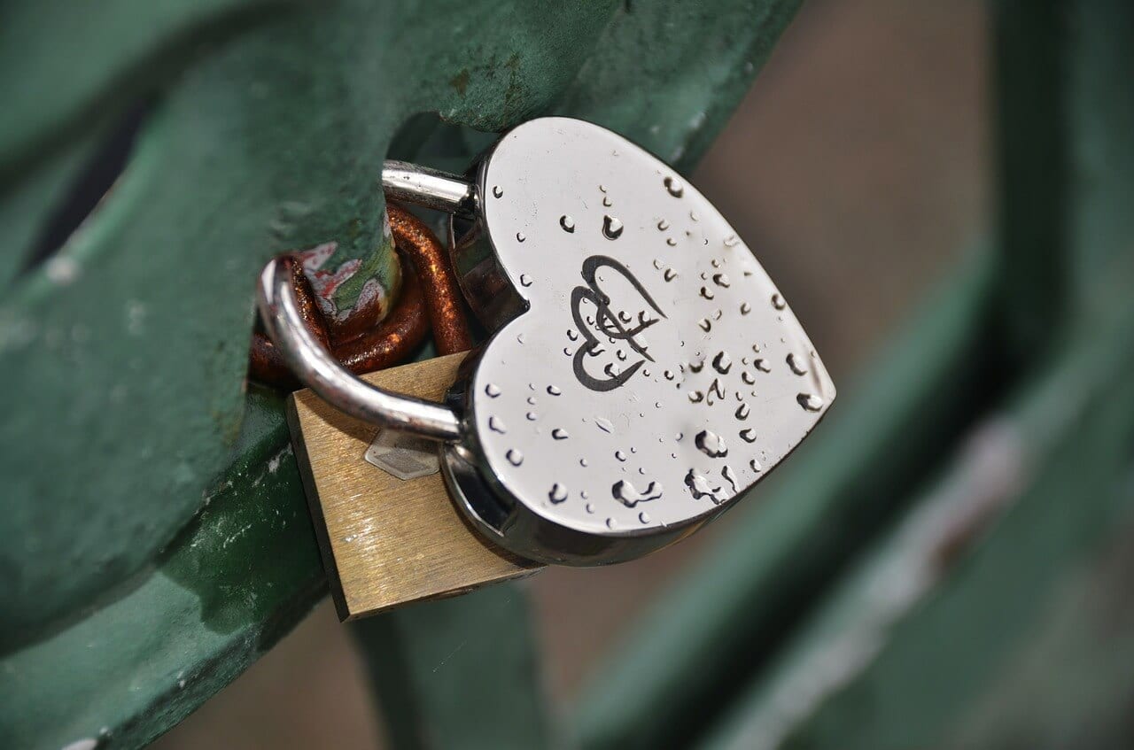 hearth shaped graver on a lock