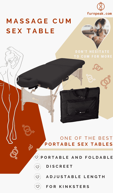 sexy massage table foldable blac leather
