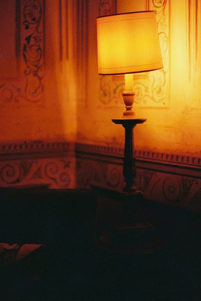 Lamp in a room