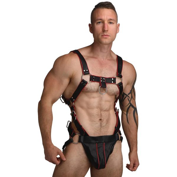 Man wearing the Heathen's Male Body Harness